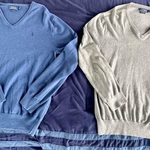 Polo Ralph Lauren V neck sweaters